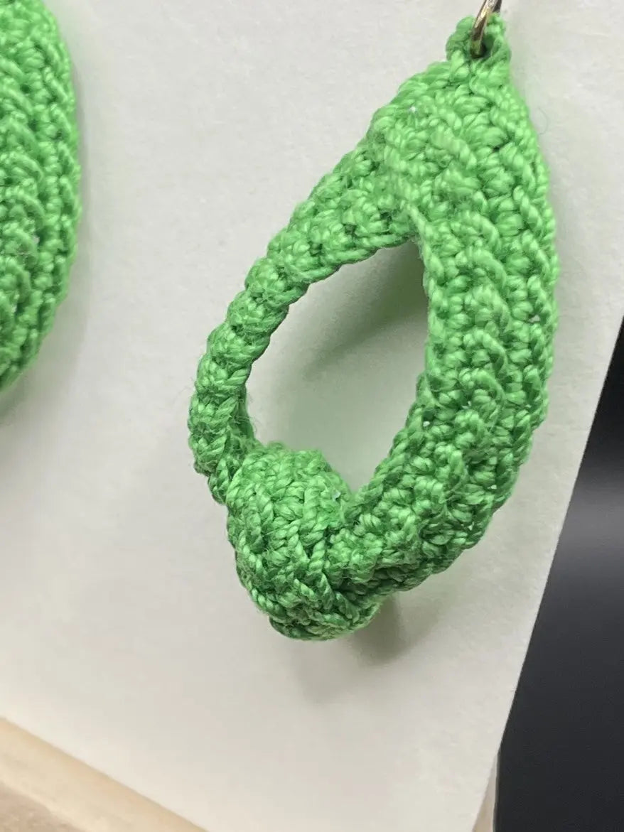 To Knot or Not earring in bright green My Store