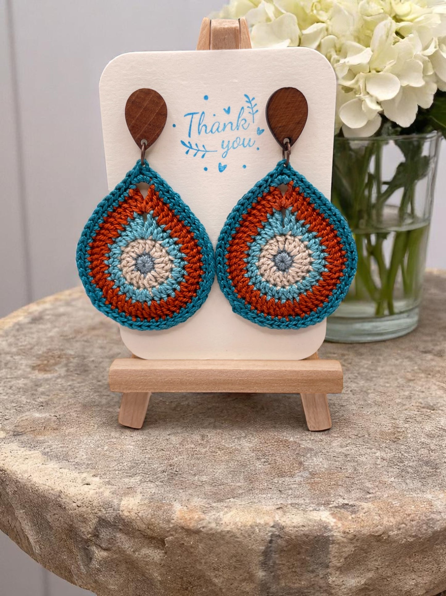 Multi-Colored Teardrop earring
