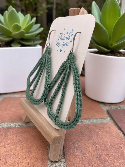 Butterfly Wings in green Tangles & Twine