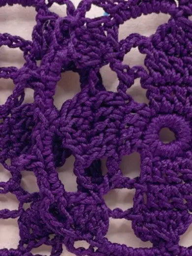 Circular earring in purple Tangles & Twine