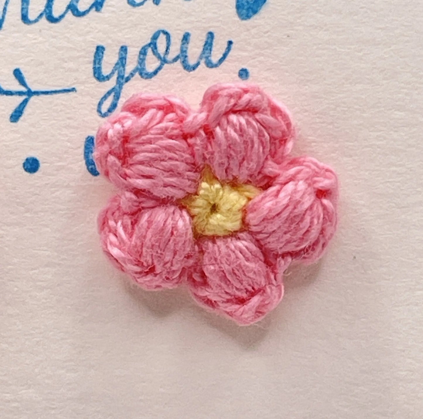 Floral stud in pink (#9) Tangles & Twine