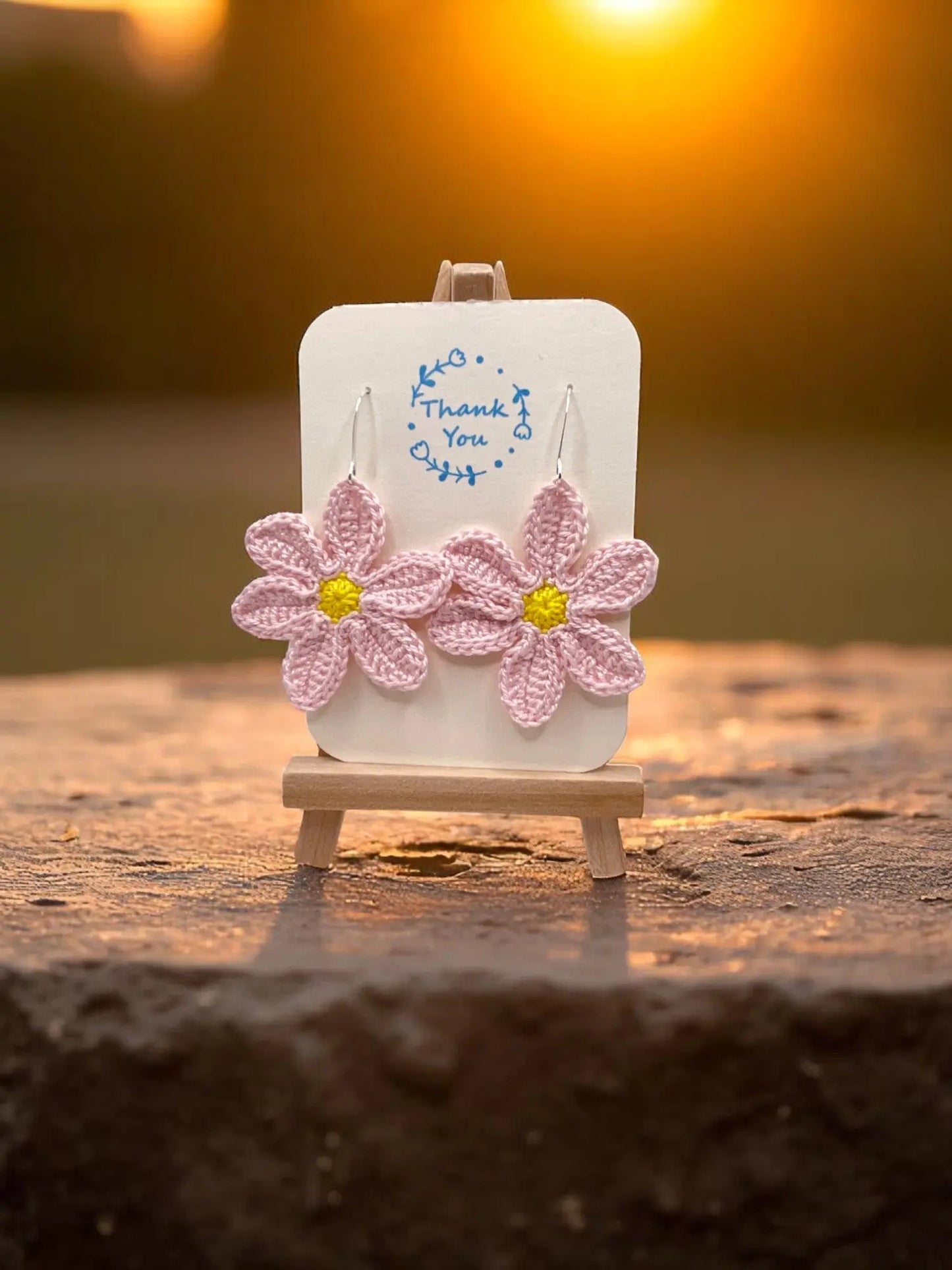 Large dangly light pink flower Tangles & Twine