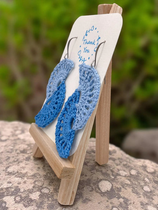 Angel wings in shades of blue Tangles & Twine