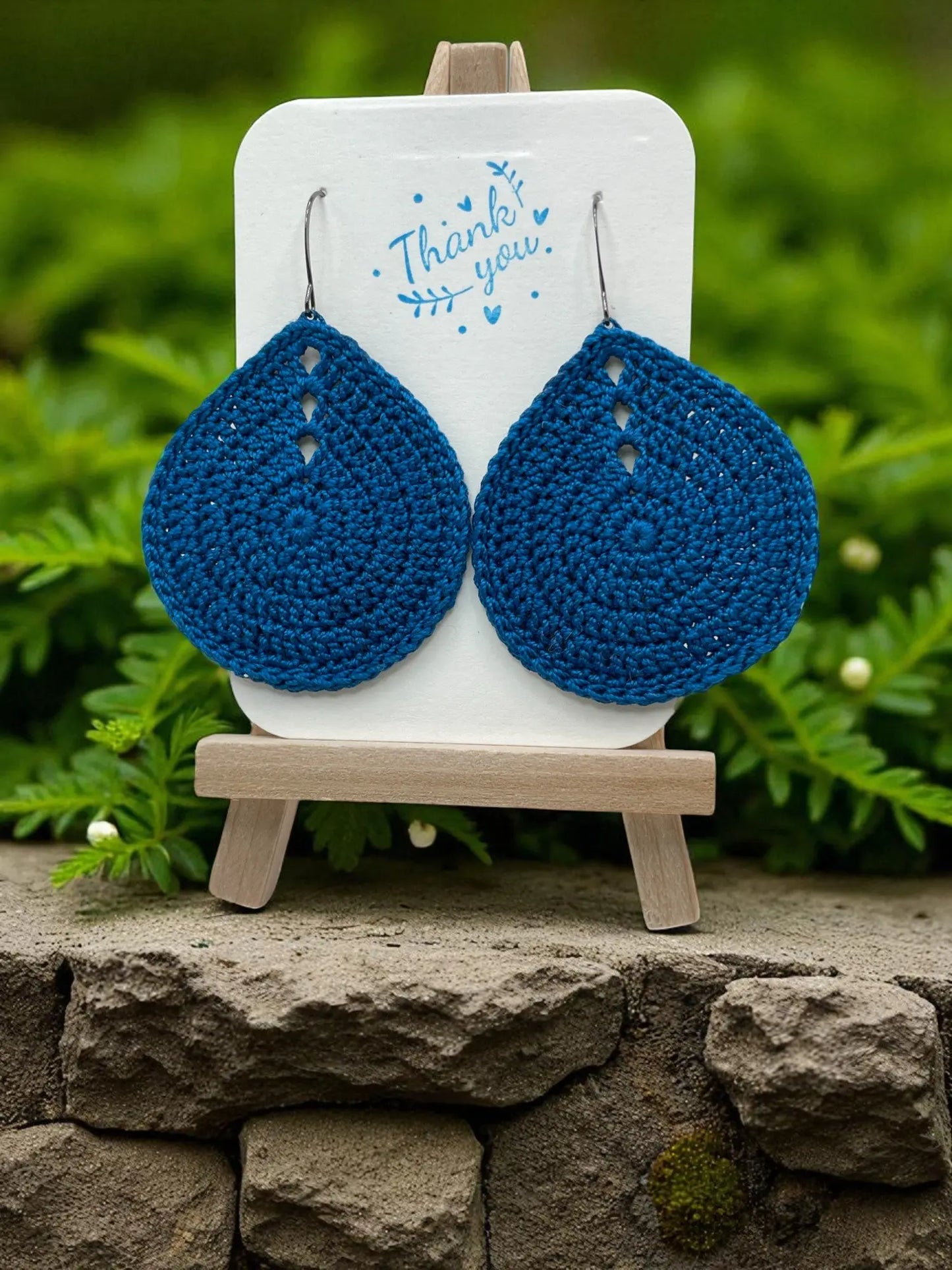 Solid teardrop in royal blue (large) Tangles & Twine
