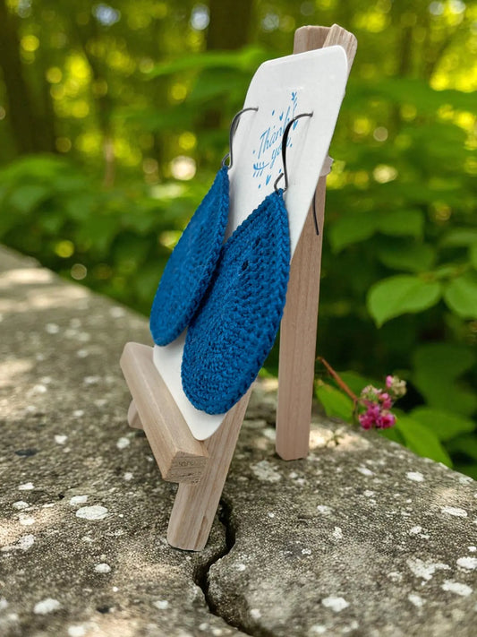 Solid teardrop in royal blue (large) Tangles & Twine