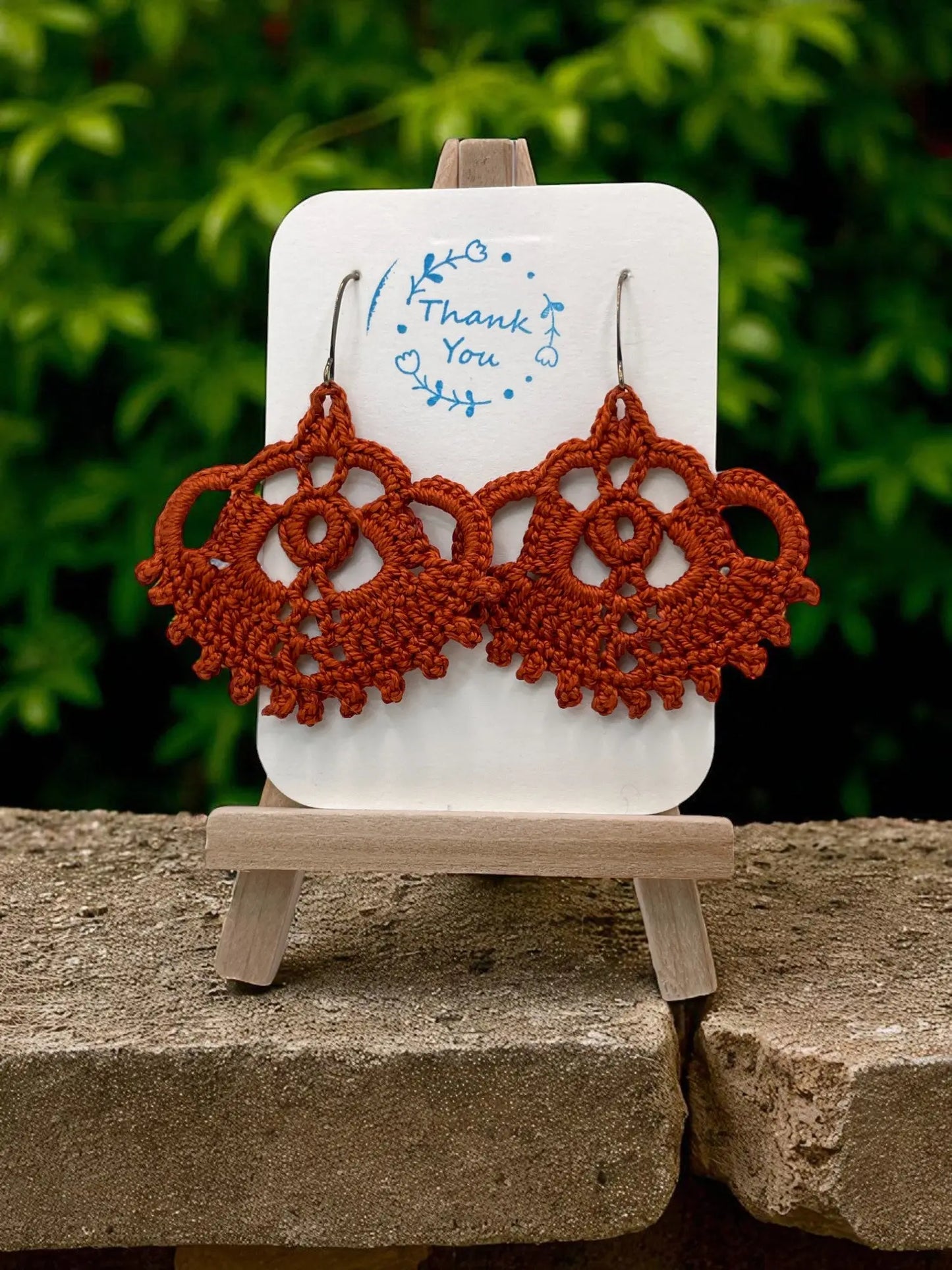 The Crown in burnt orange Tangles & Twine