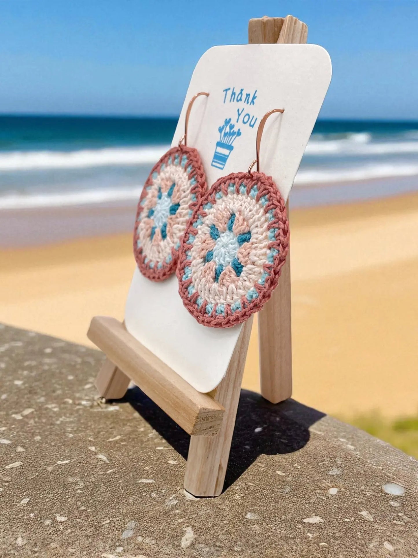 Intricate Discs coastal hues Tangles & Twine