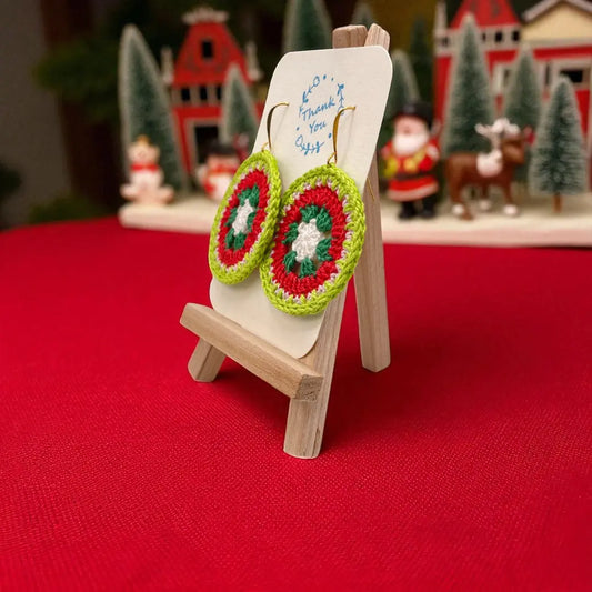 Intricate Discs in Christmas colors Tangles & Twine