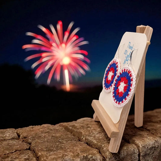 4th of July Intricate Discs (#1) - Tangles & Twine