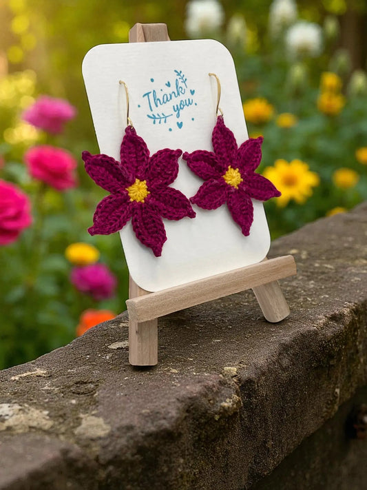 Large dangly fuchsia flower Tangles & Twine