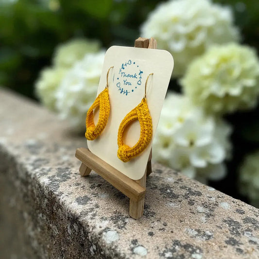To Knot or Not Earring in Yellow My Store