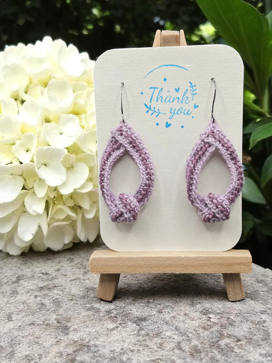 To Knot or Not earring in purple My Store