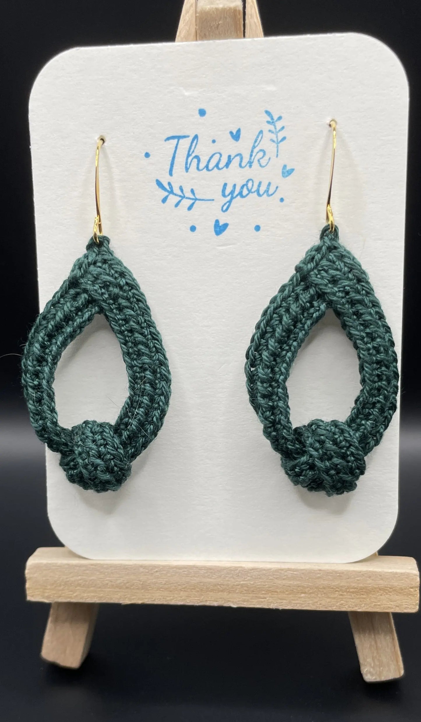 To Knot or Not earring in dark green My Store