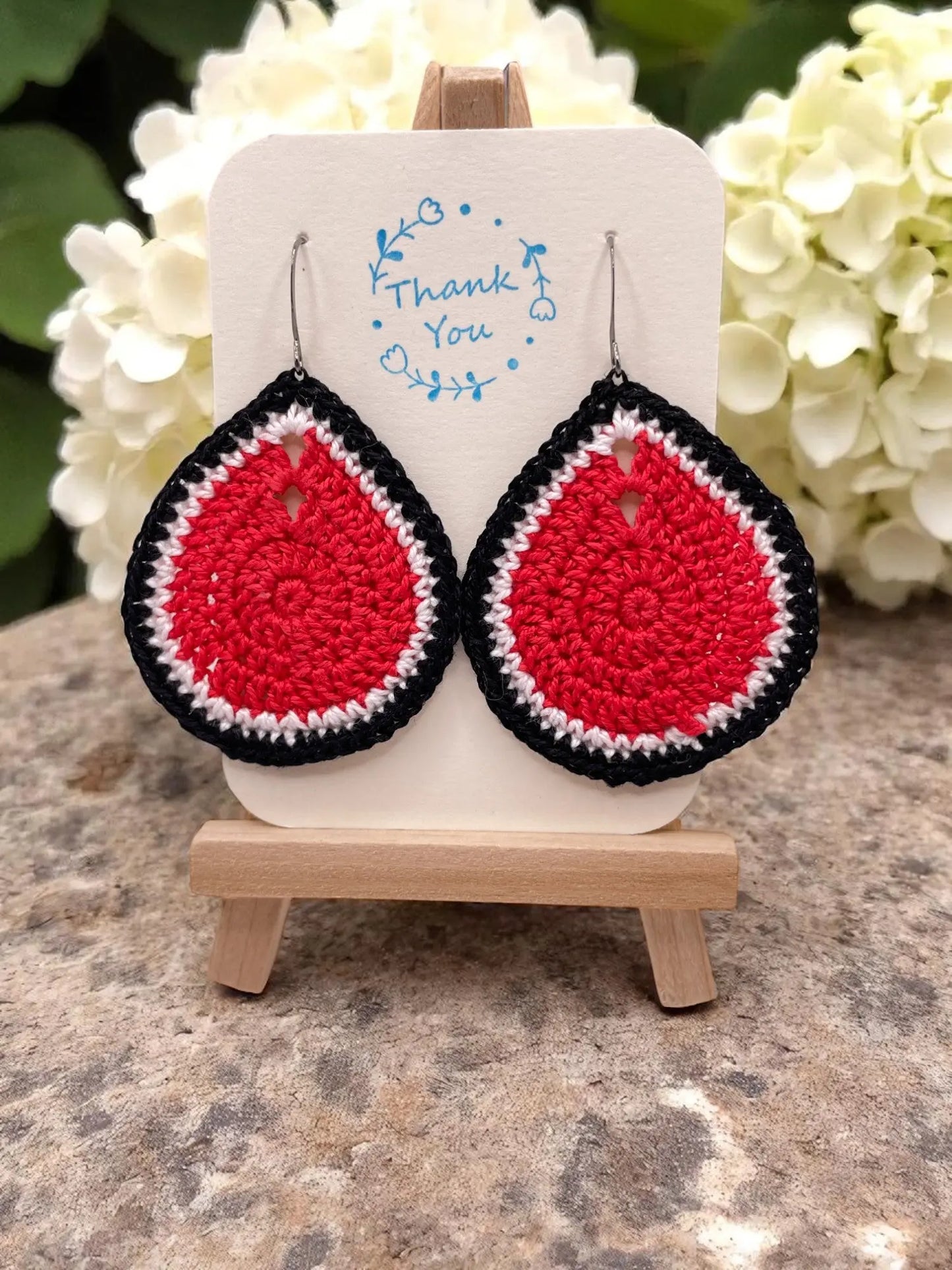 Multi-Colored Teardrop earring Tangles & Twine