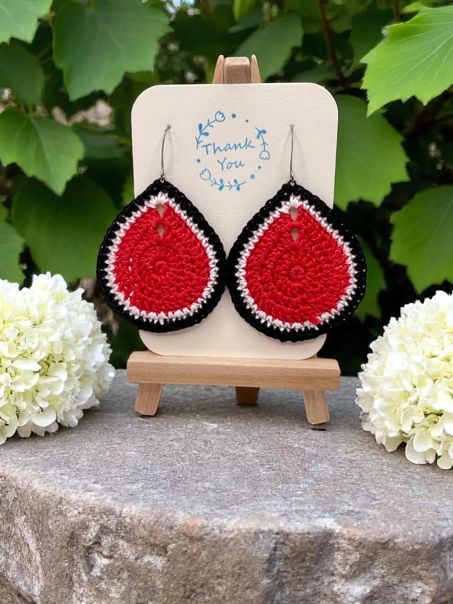 Multi-Colored Teardrop earring Tangles & Twine