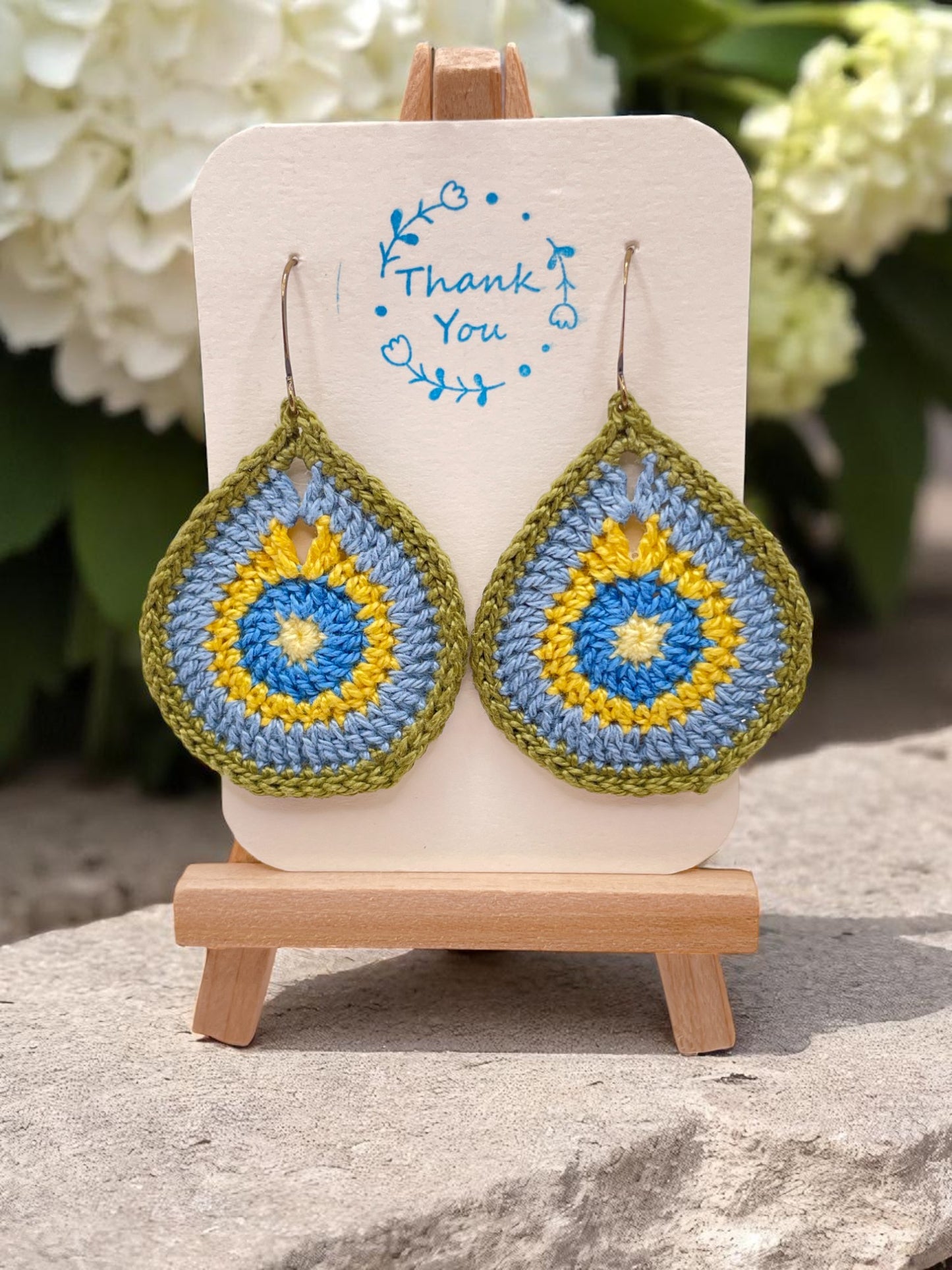 Multi-Colored Teardrop earring