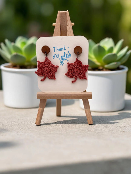 Maple Leaf in copper (#1) Tangles & Twine