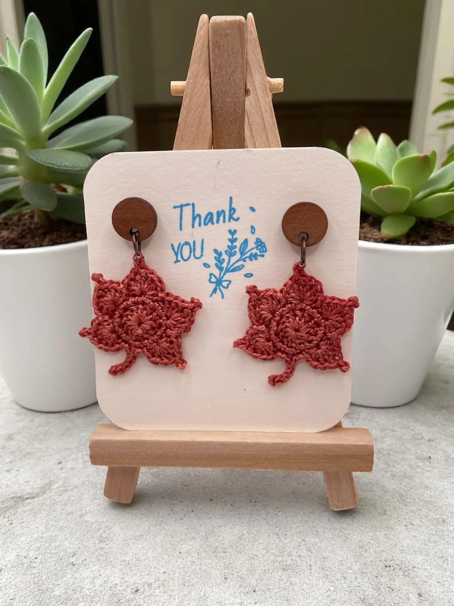 Maple Leaf in copper (#1) Tangles & Twine