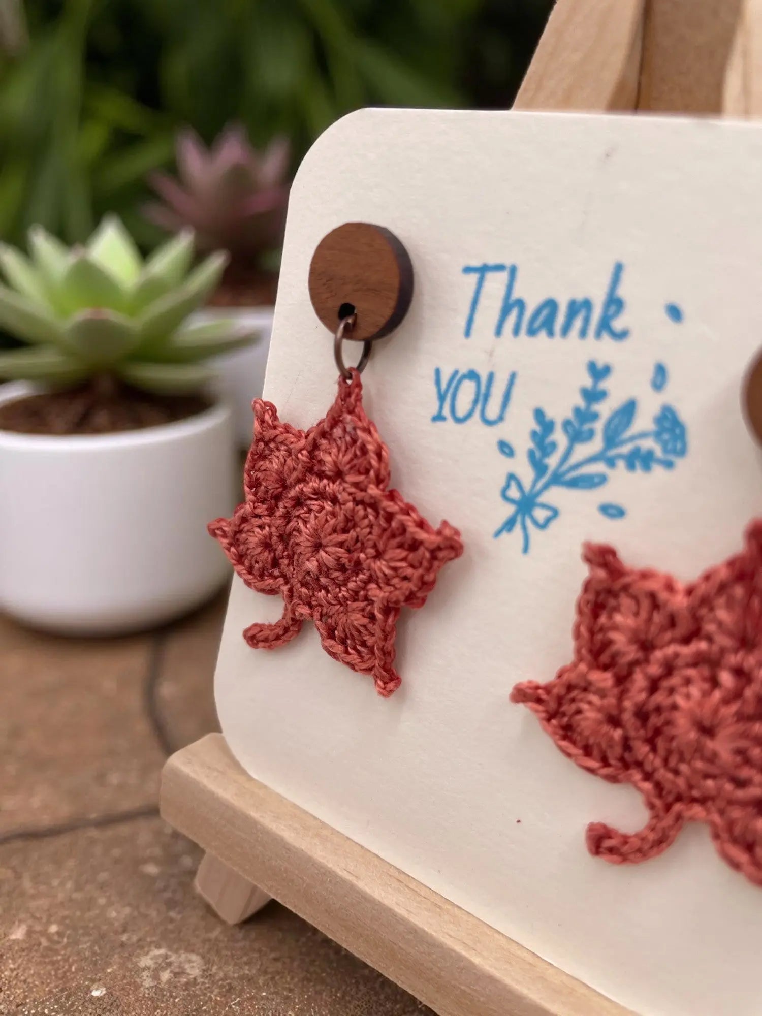 Maple Leaf in copper (#1) Tangles & Twine