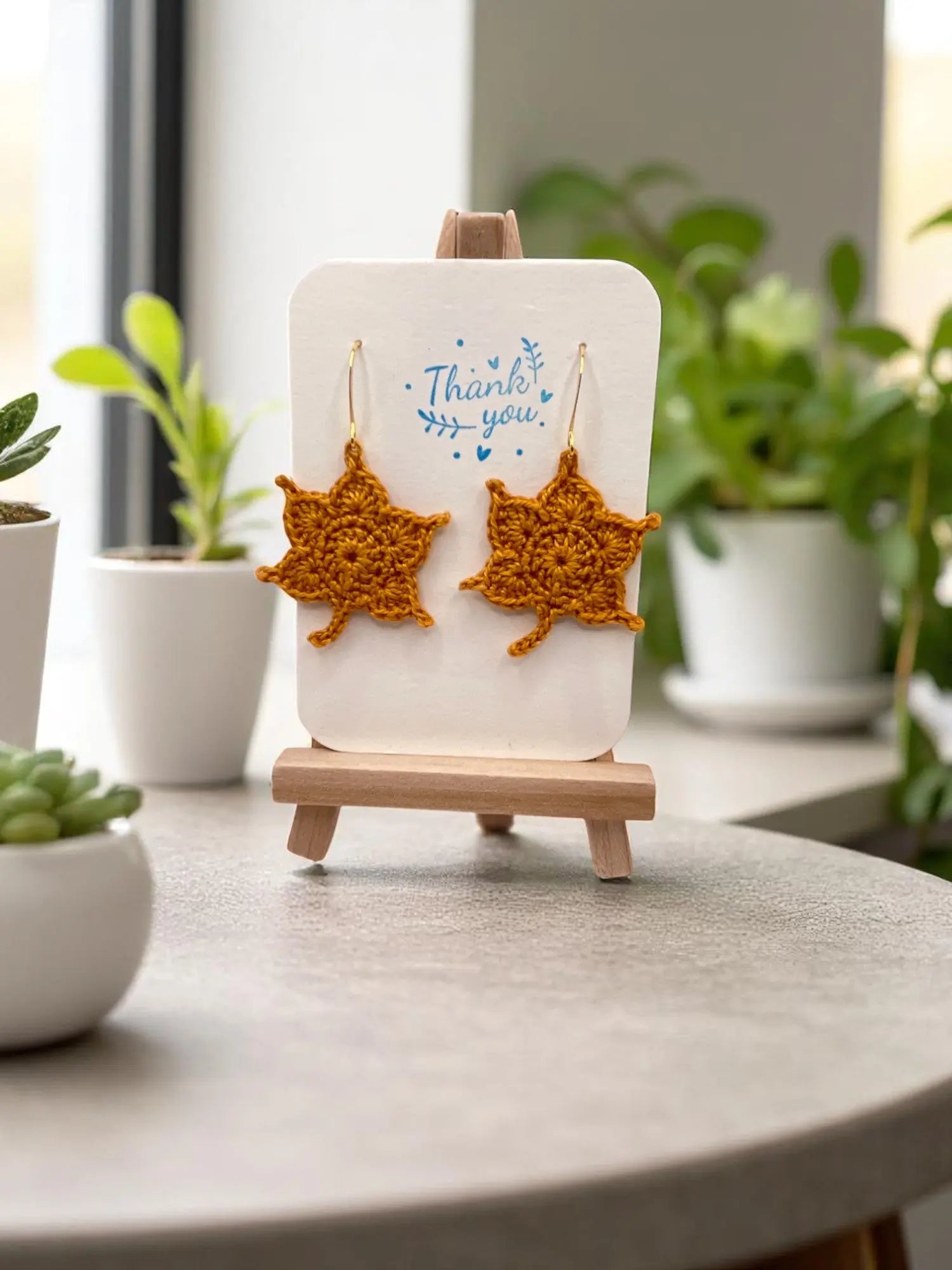 Maple Leaf in honey (#3) Tangles & Twine