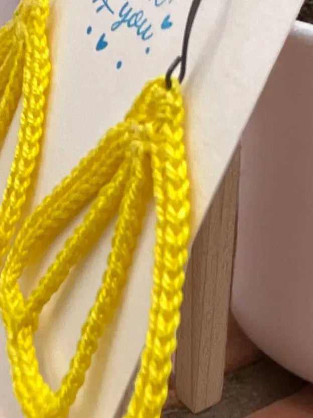 Butterfly Wings bright yellow Tangles & Twine