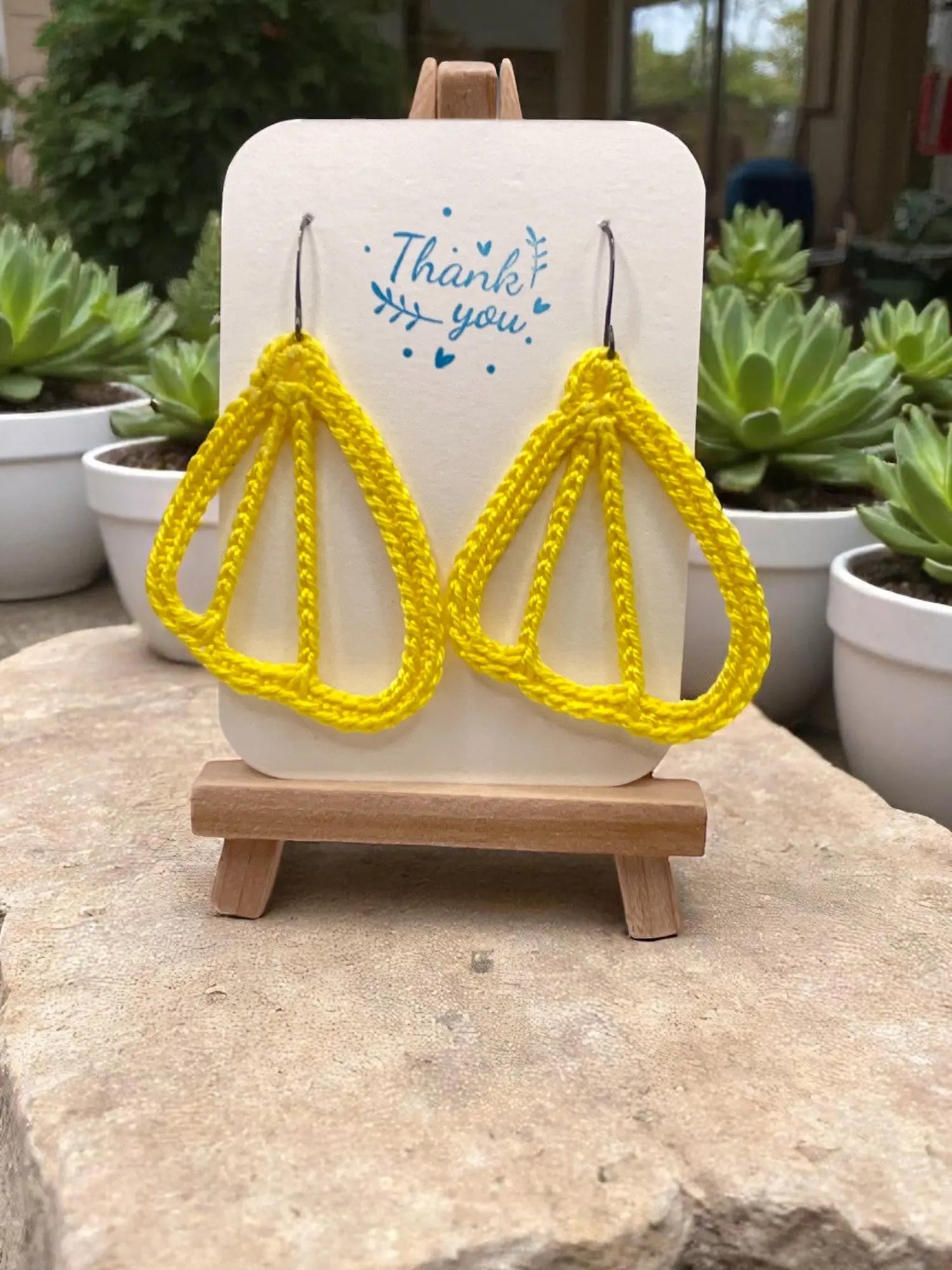 Butterfly Wings bright yellow Tangles & Twine