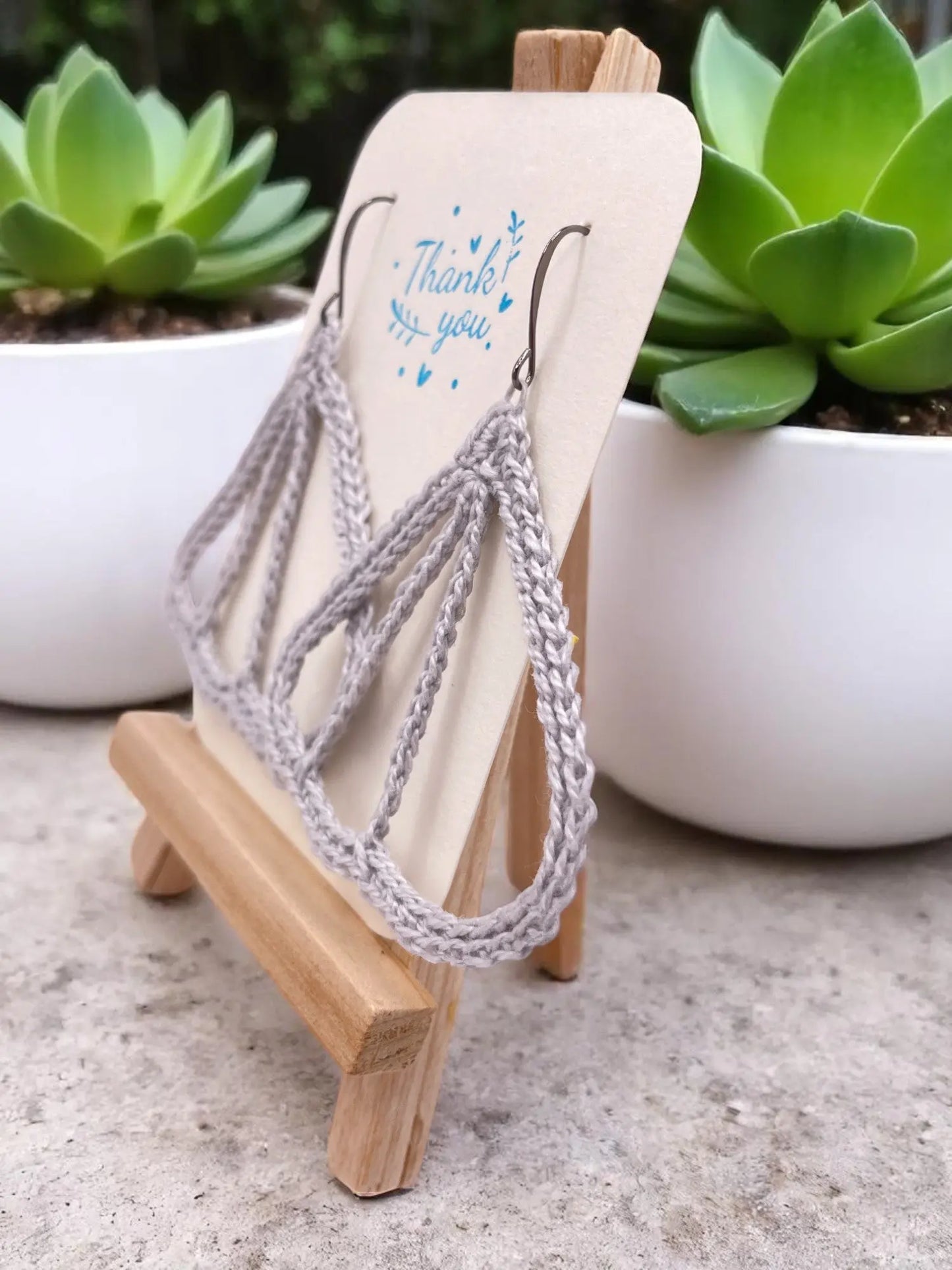 Butterfly Wings in gray Tangles & Twine