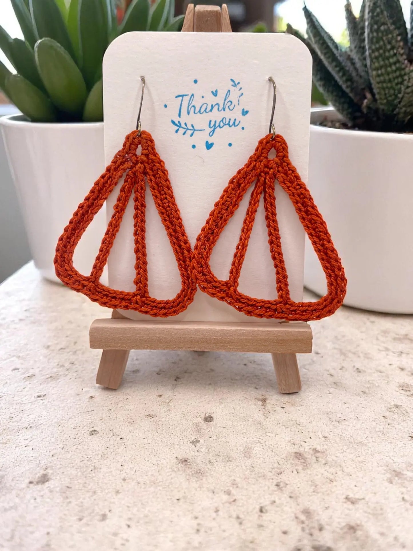 Butterfly Wings in burnt orange Tangles & Twine