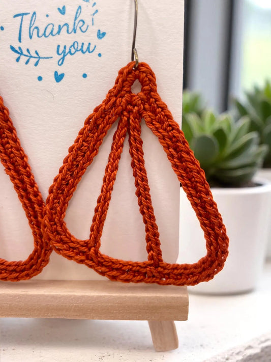 Butterfly Wings in burnt orange Tangles & Twine