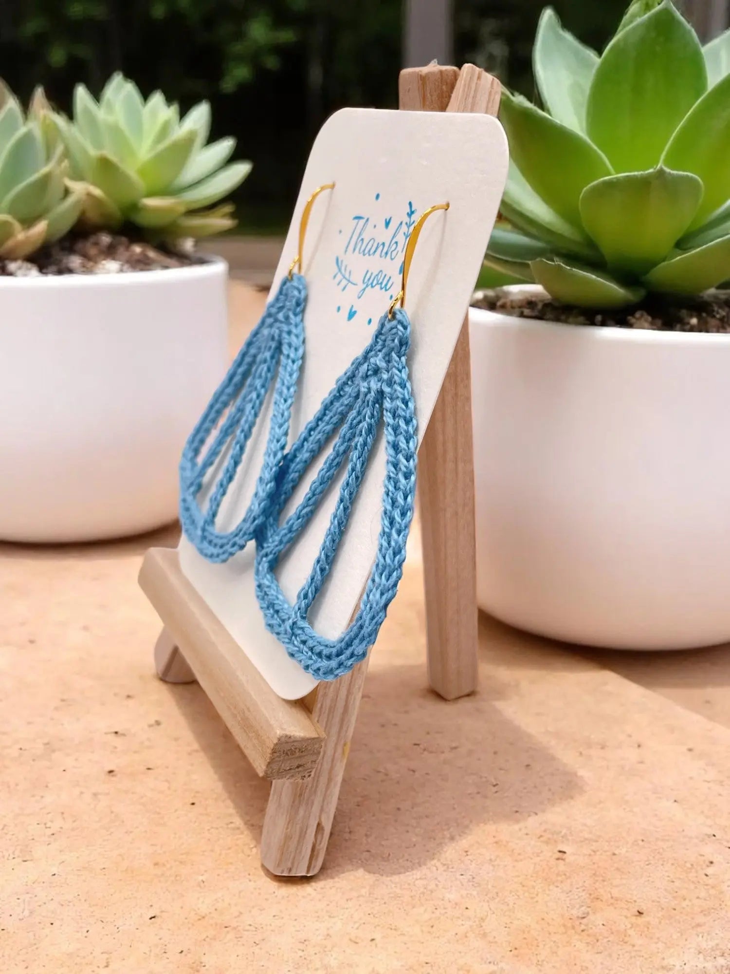 Butterfly Wings in light blue Tangles & Twine