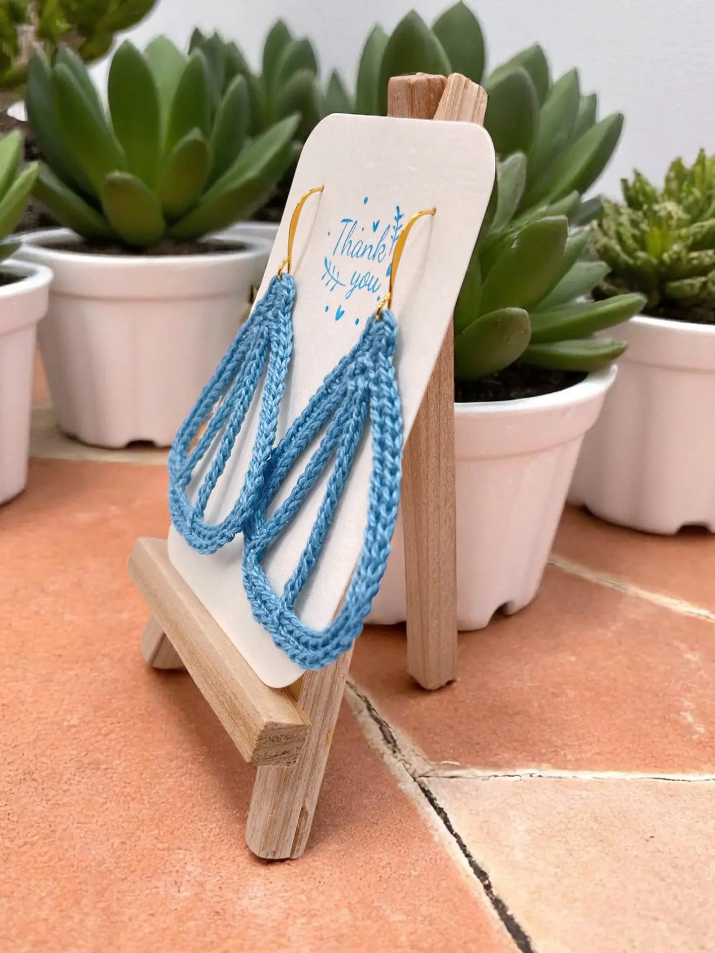 Butterfly Wings in light blue Tangles & Twine