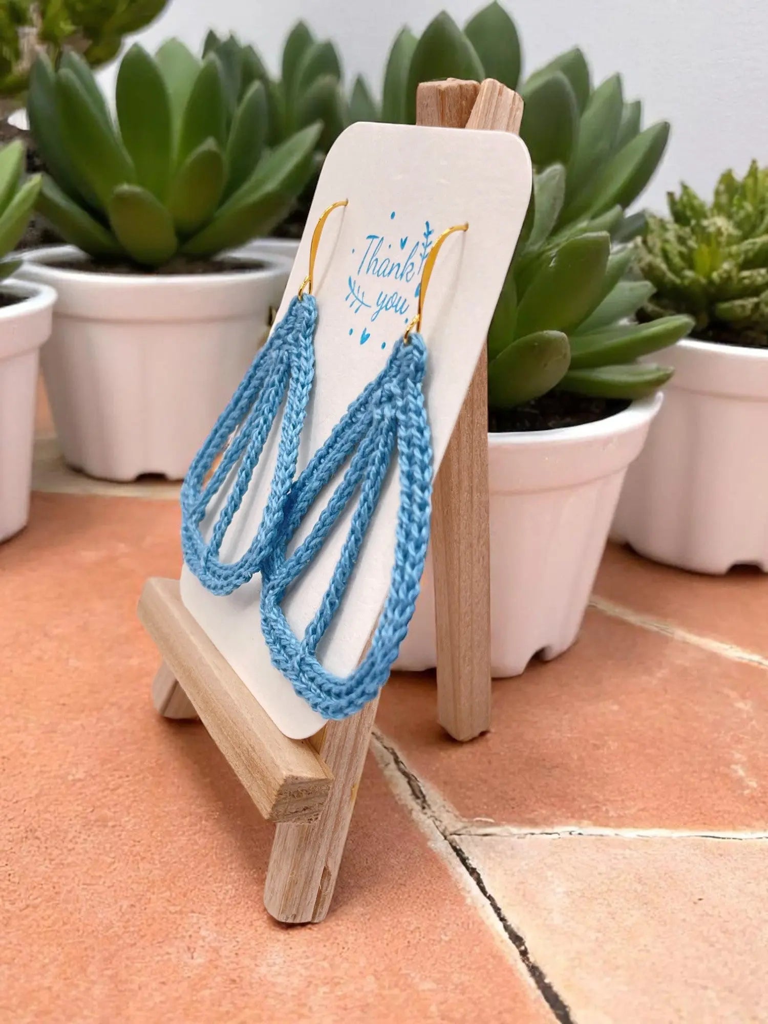 Butterfly Wings in light blue Tangles & Twine