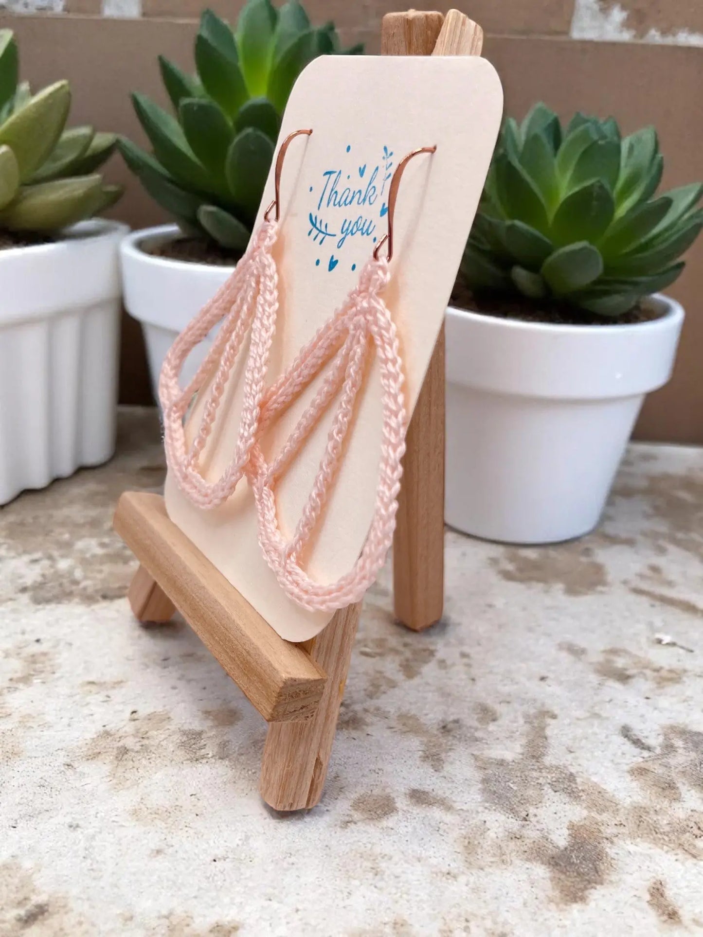 Butterfly Wings in light pink Tangles & Twine