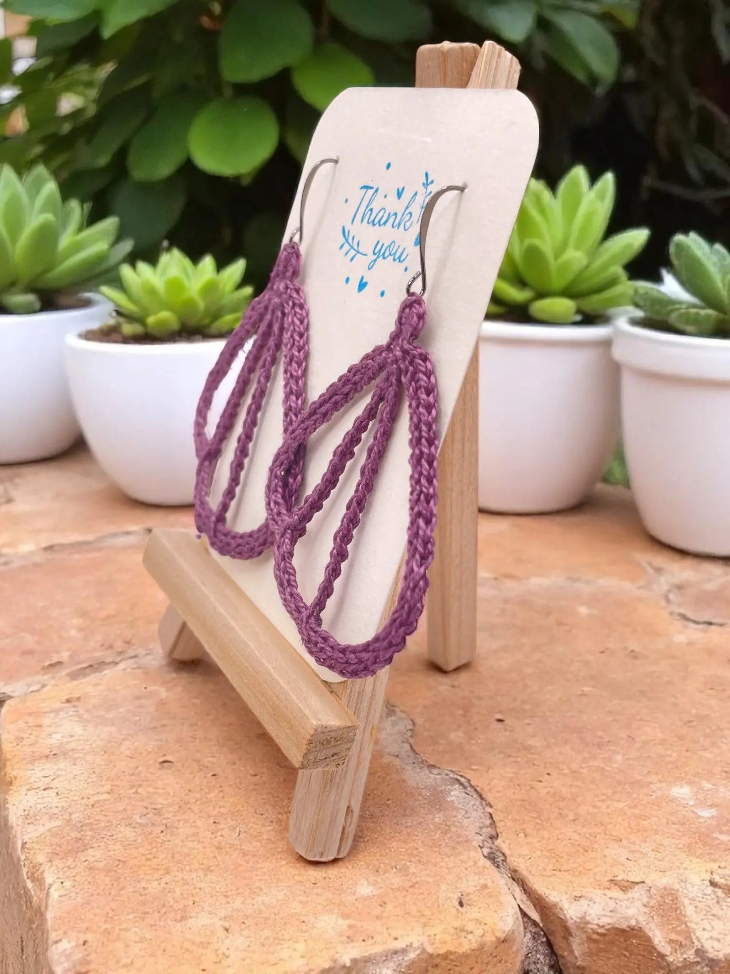 Butterfly Wings in purple Tangles & Twine