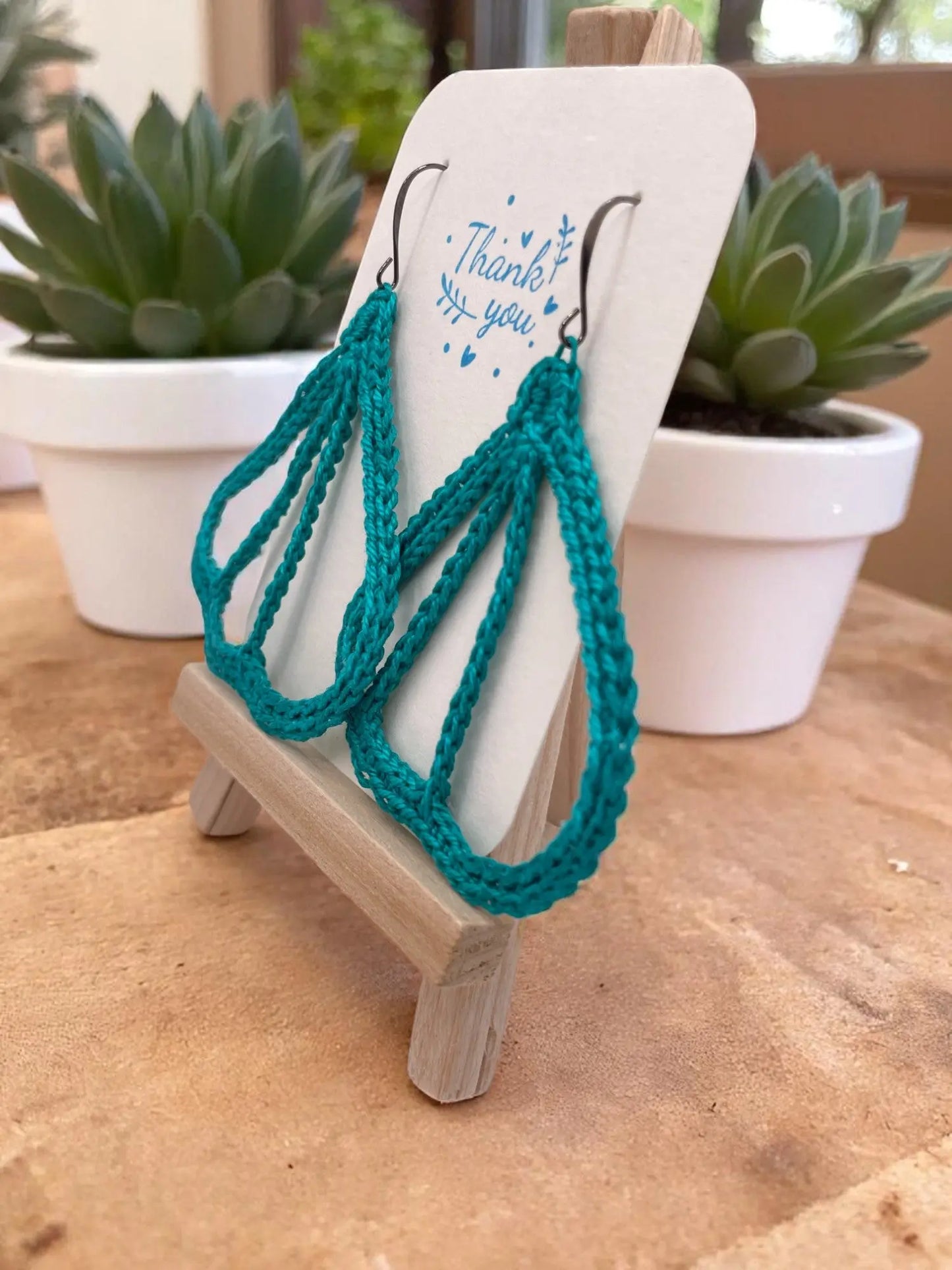 Butterfly Wings in teal Tangles & Twine