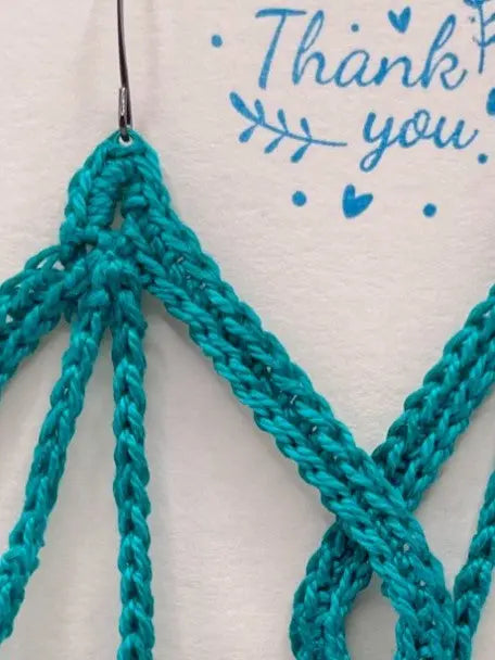 Butterfly Wings in teal Tangles & Twine