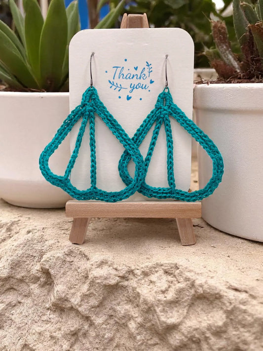Butterfly Wings in teal Tangles & Twine