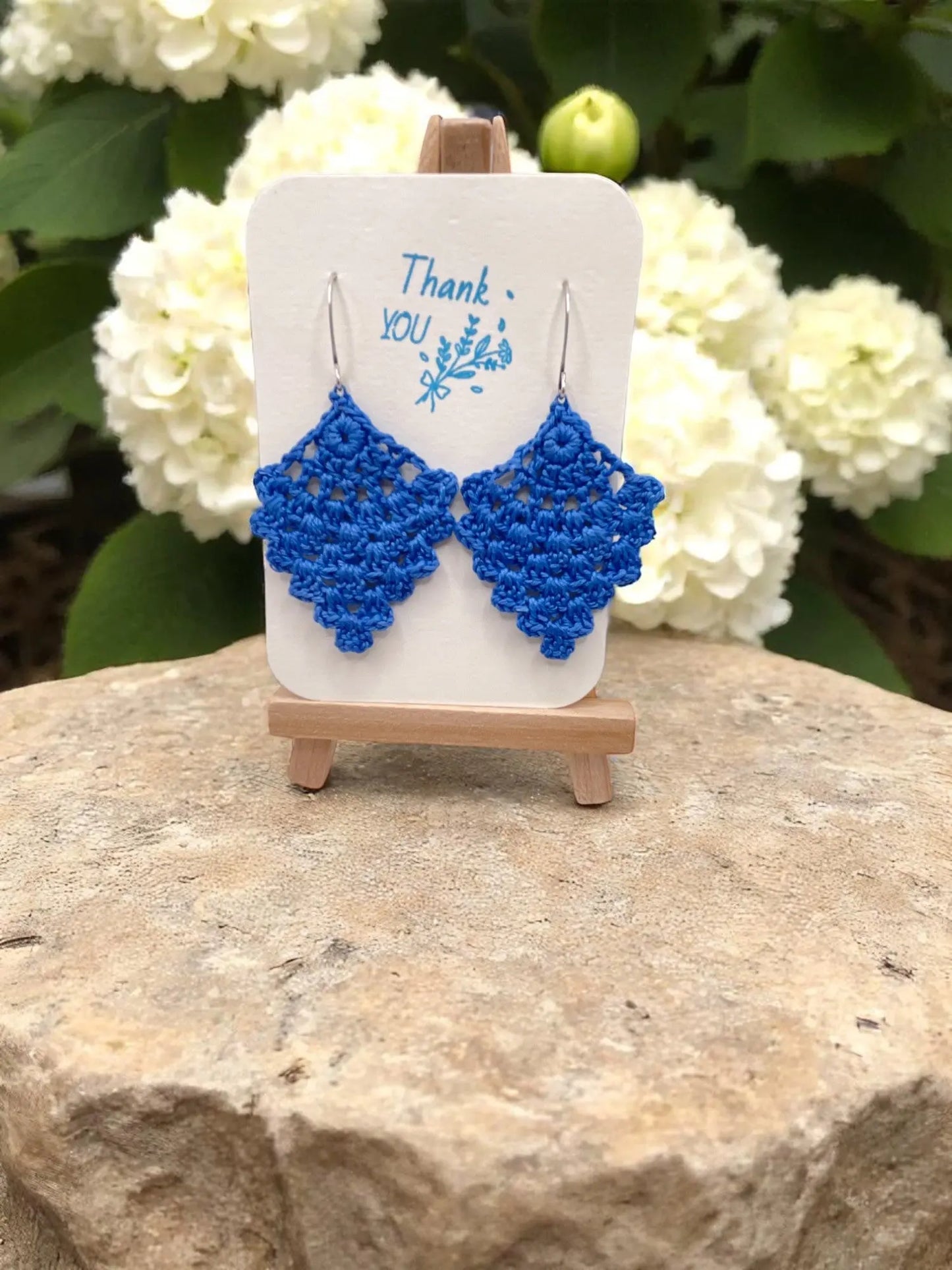 Chandelier earring in cornflower blue (small) Tangles & Twine