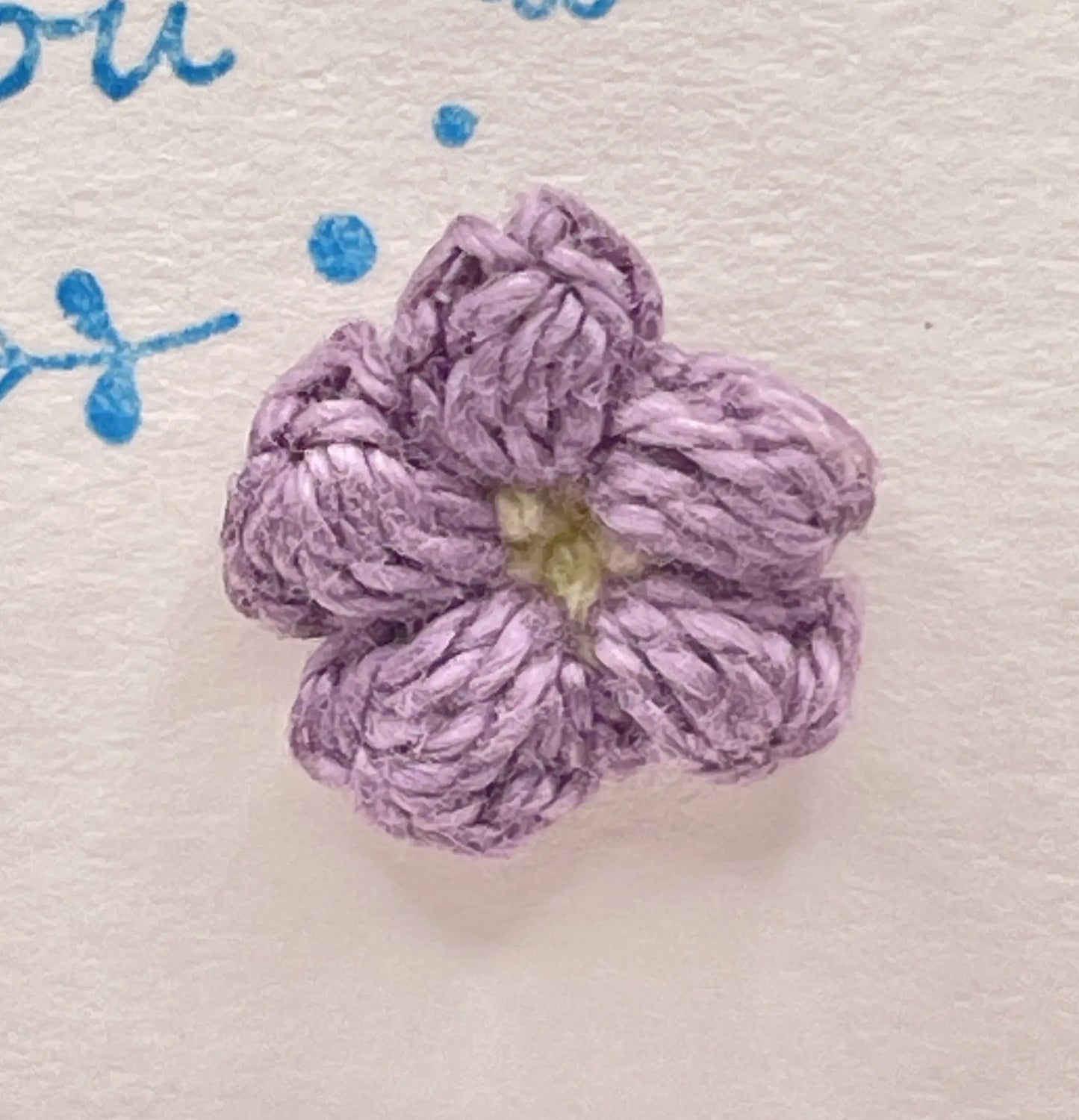 Floral stud in light purple (#2) Tangles & Twine