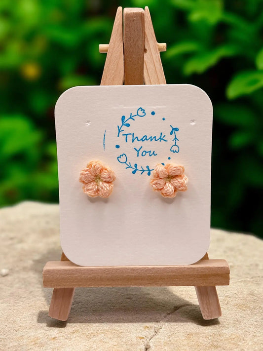 Floral stud in blush (#3) Tangles & Twine