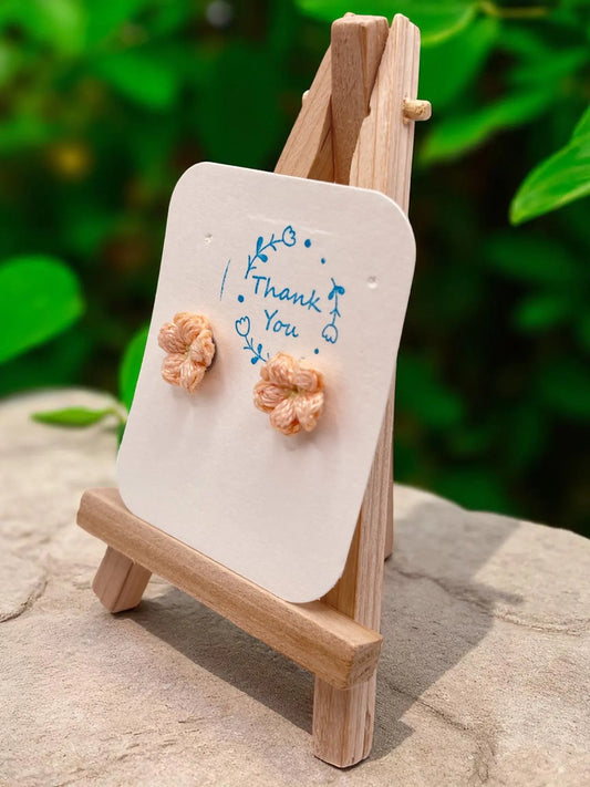 Floral stud in blush (#3) Tangles & Twine