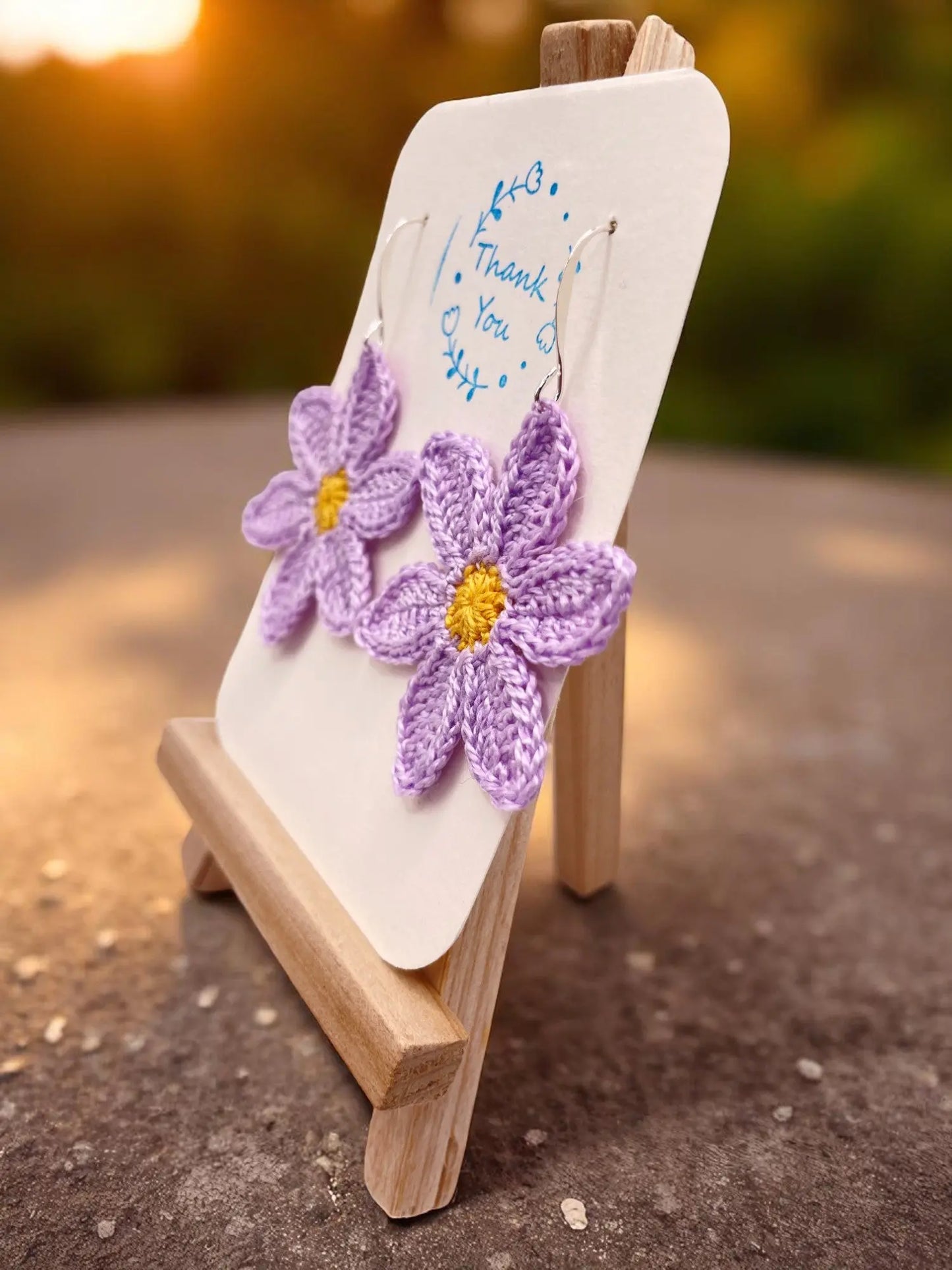 Large dangly light purple flower Tangles & Twine