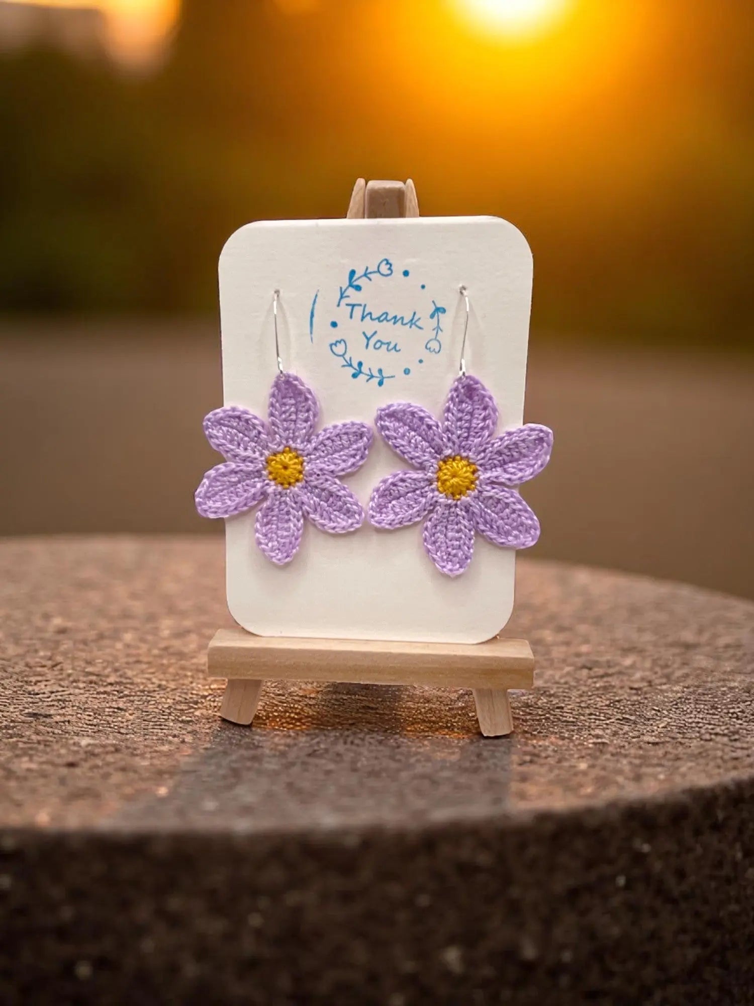 Large dangly light purple flower Tangles & Twine