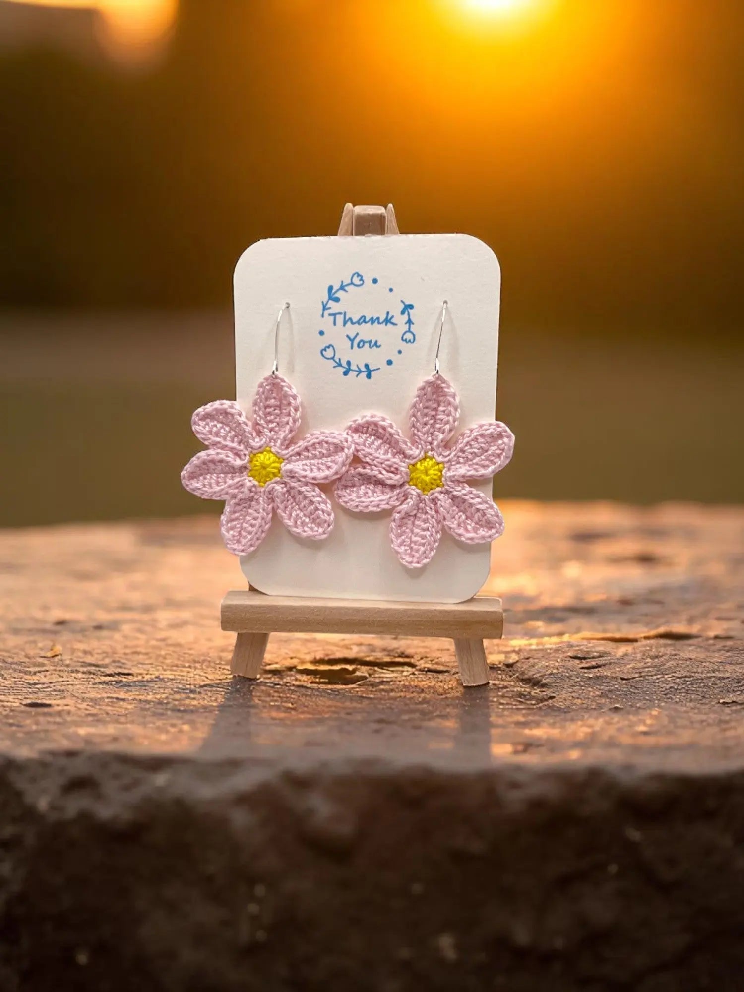 Large dangly light pink flower Tangles & Twine