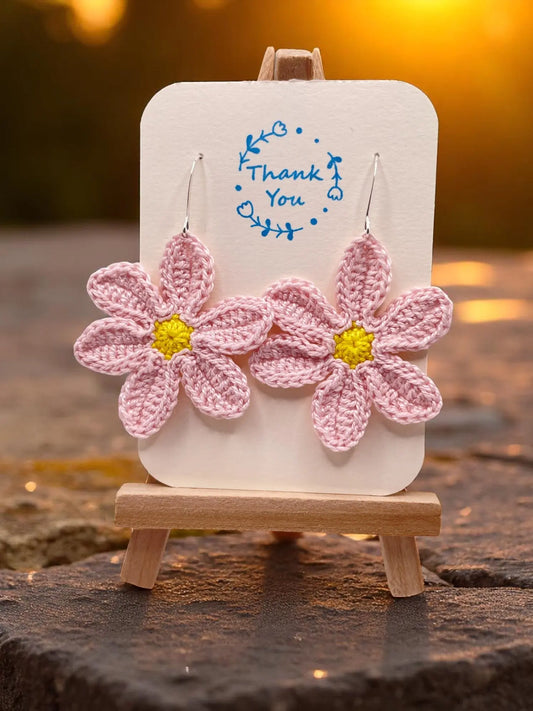 Large dangly light pink flower Tangles & Twine