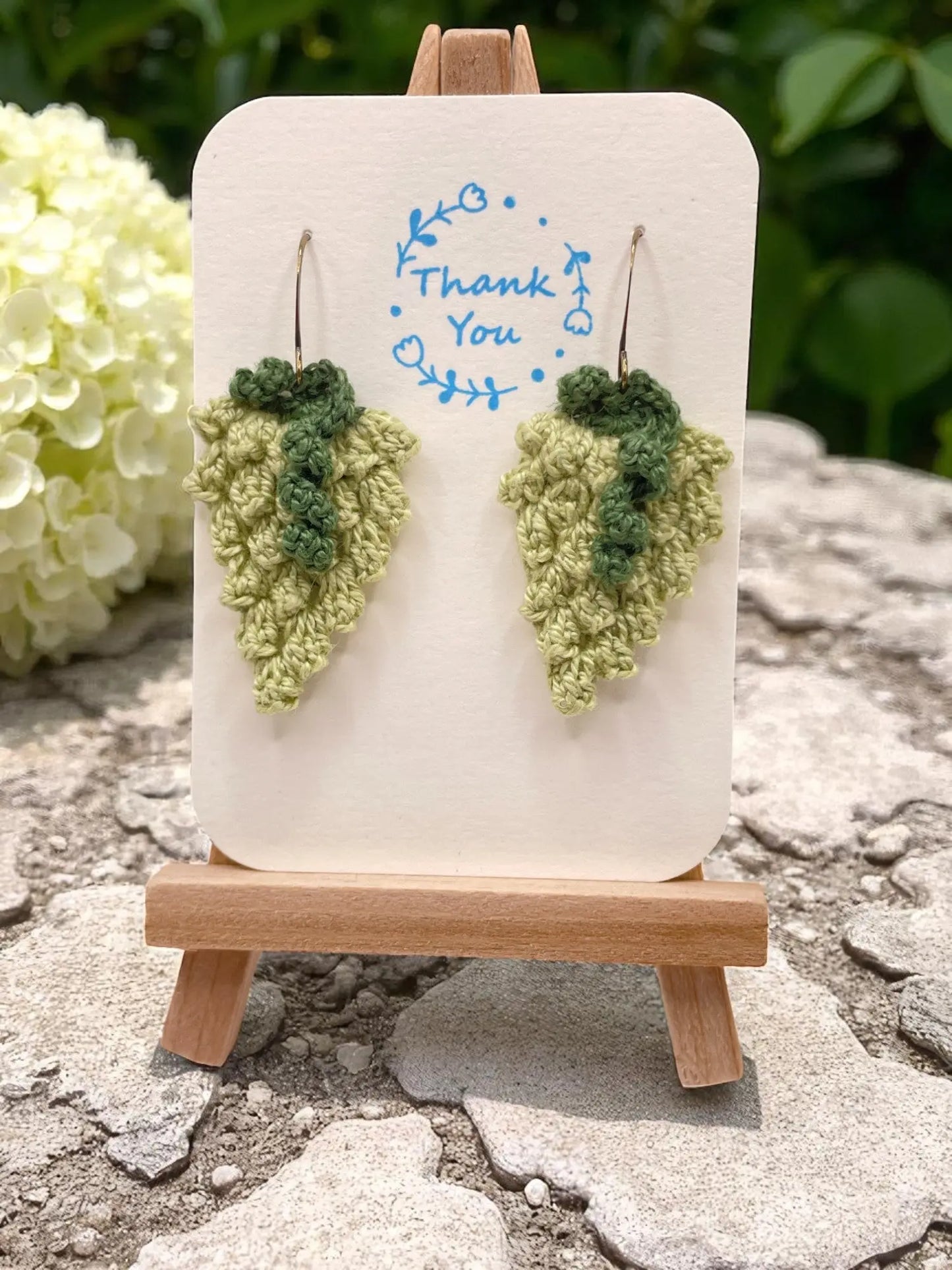 Grape earrings in green Tangles & Twine