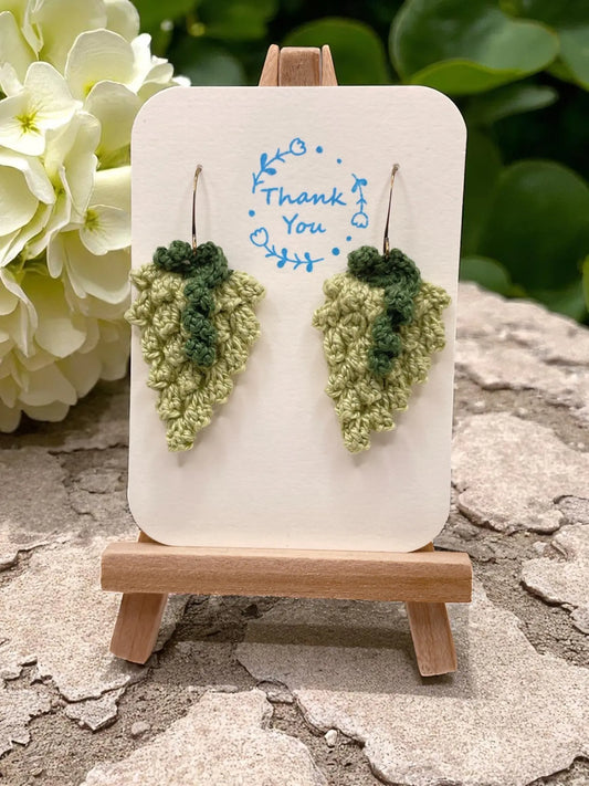 Grape earrings in green Tangles & Twine