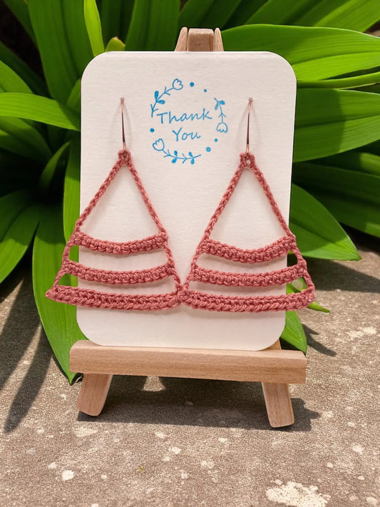 Dangling smiles in blush Tangles & Twine