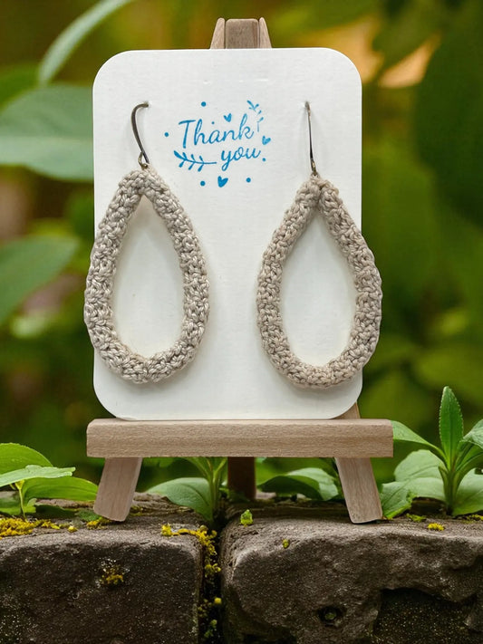 Oval loops in khaki Tangles & Twine