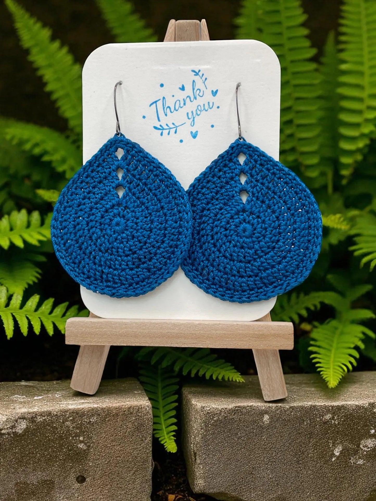 Solid teardrop in royal blue (large) Tangles & Twine